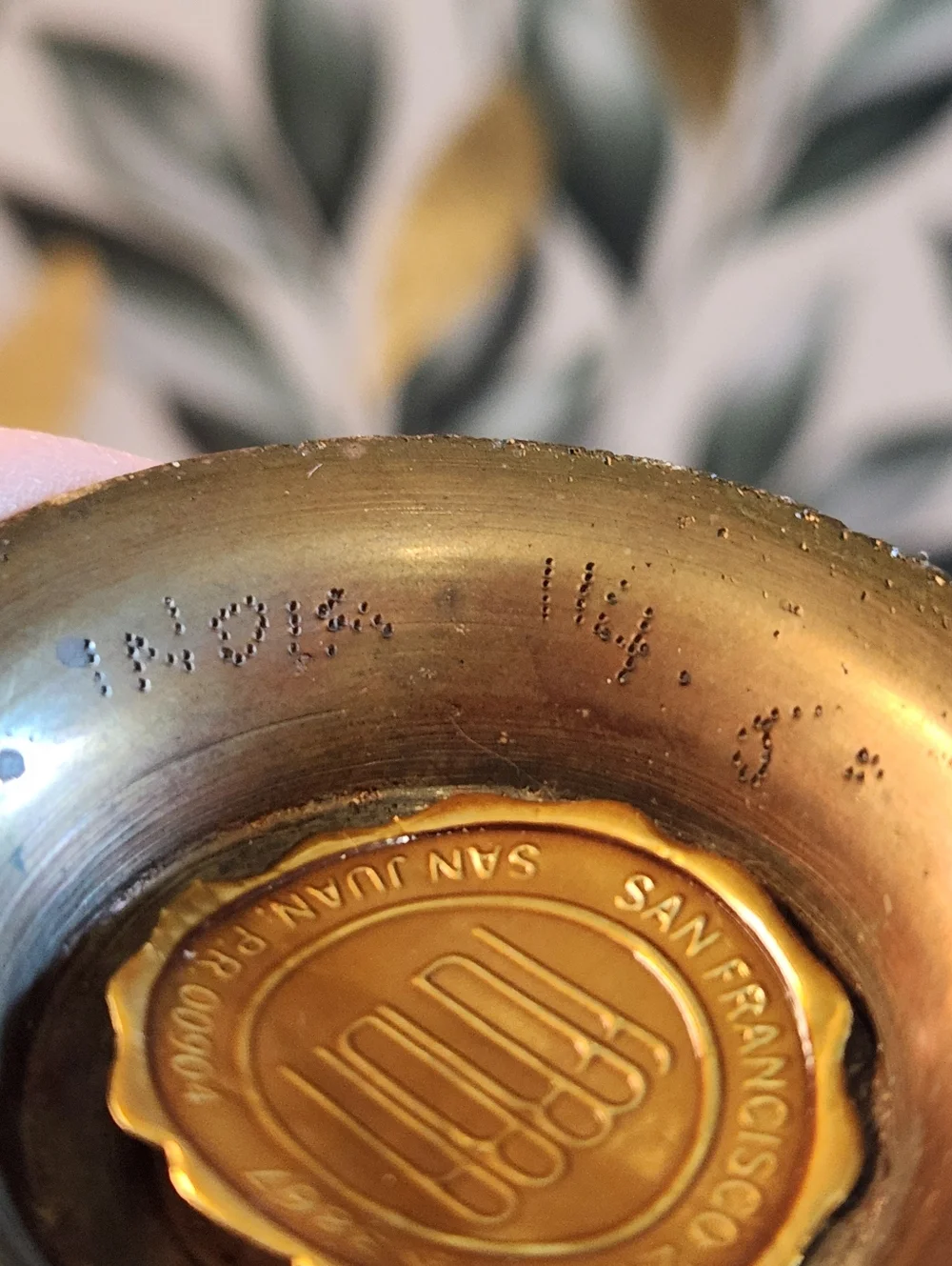 Vintage Ferba Brass Bud Vase Floral Etched Made in India 6